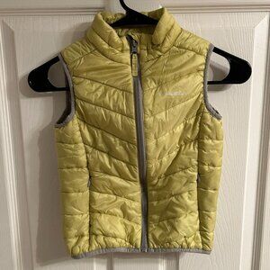 Eddie‎ Bauer Puffer Vest Women's Sleeveless Quilted Lightweight Yellow Gold